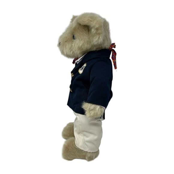 Bellagio Casino Exclusive Teddy Bear Blazer Gold Button Scarf Soft Plush Vintage - Picture 5 of 16